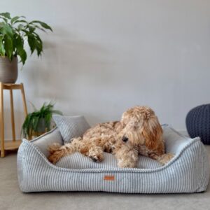 Ortopedisk premiumbädd för hund och katt – – MILANO GRÅ