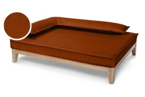Ortopediska hundsofa – DUO TIERRA ROSTFÄRGAD