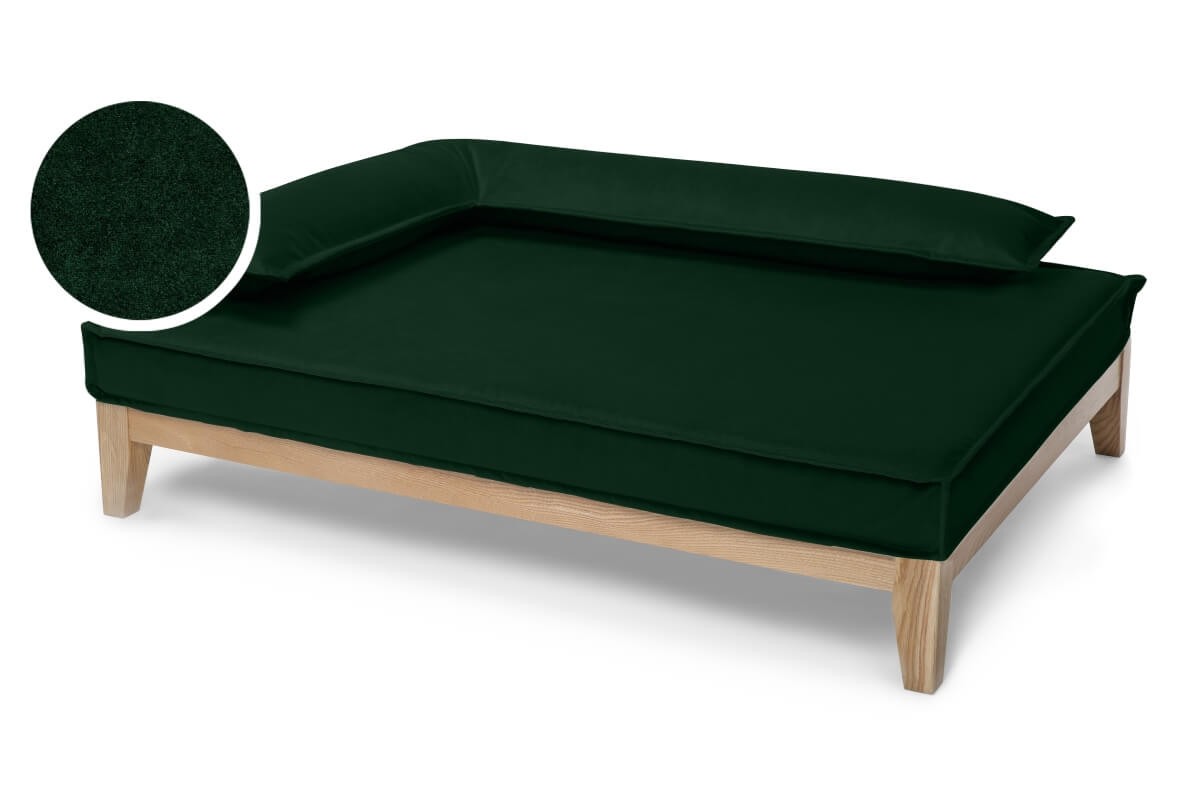 Ortopediska hundsofa – DUO TIERRA FLASKGRÖN