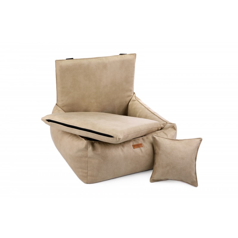 Hundbilstolar – BERGAMO BEIGE - Bild 3